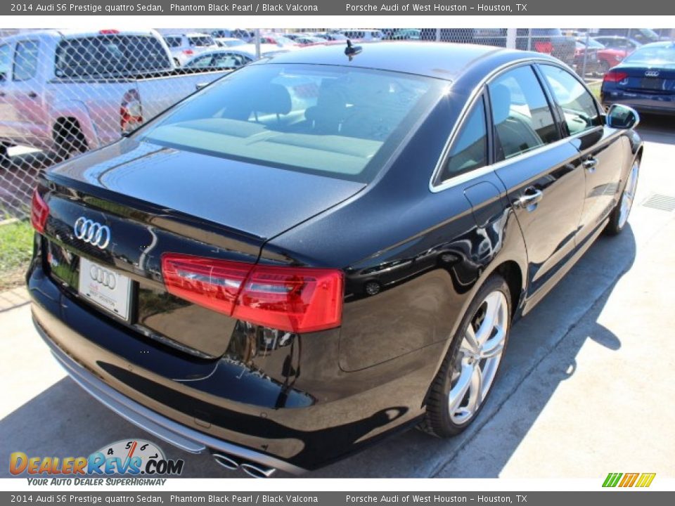 2014 Audi S6 Prestige quattro Sedan Phantom Black Pearl / Black Valcona Photo #6