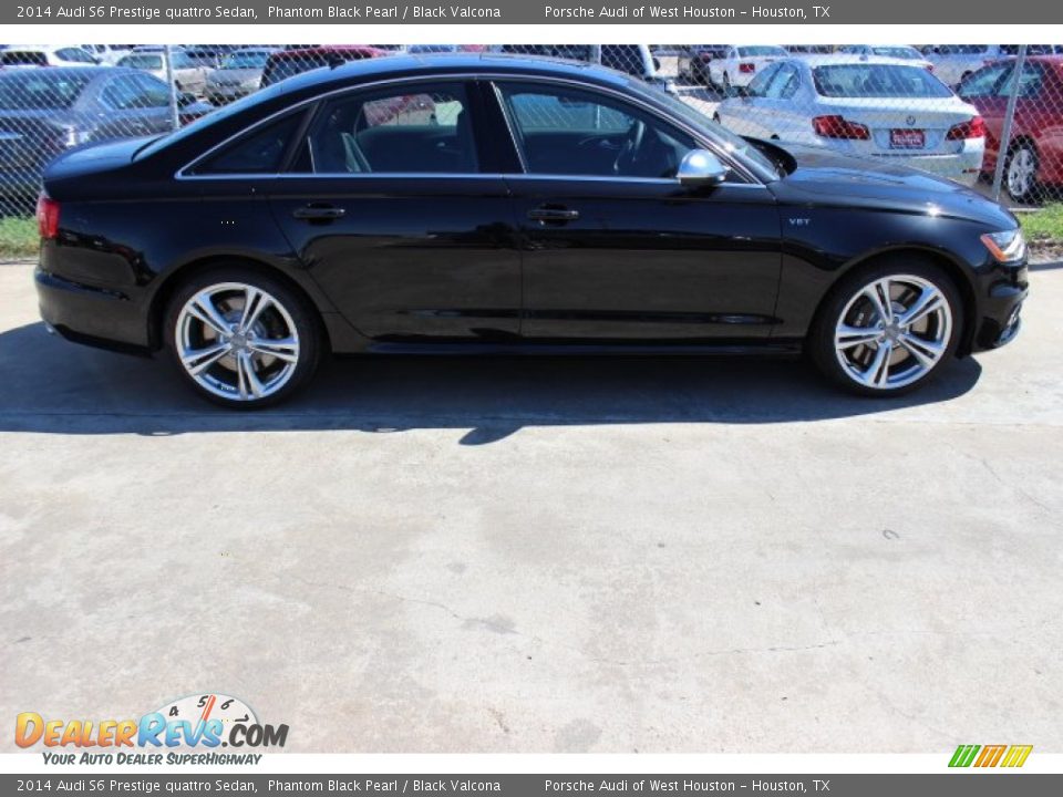 2014 Audi S6 Prestige quattro Sedan Phantom Black Pearl / Black Valcona Photo #7