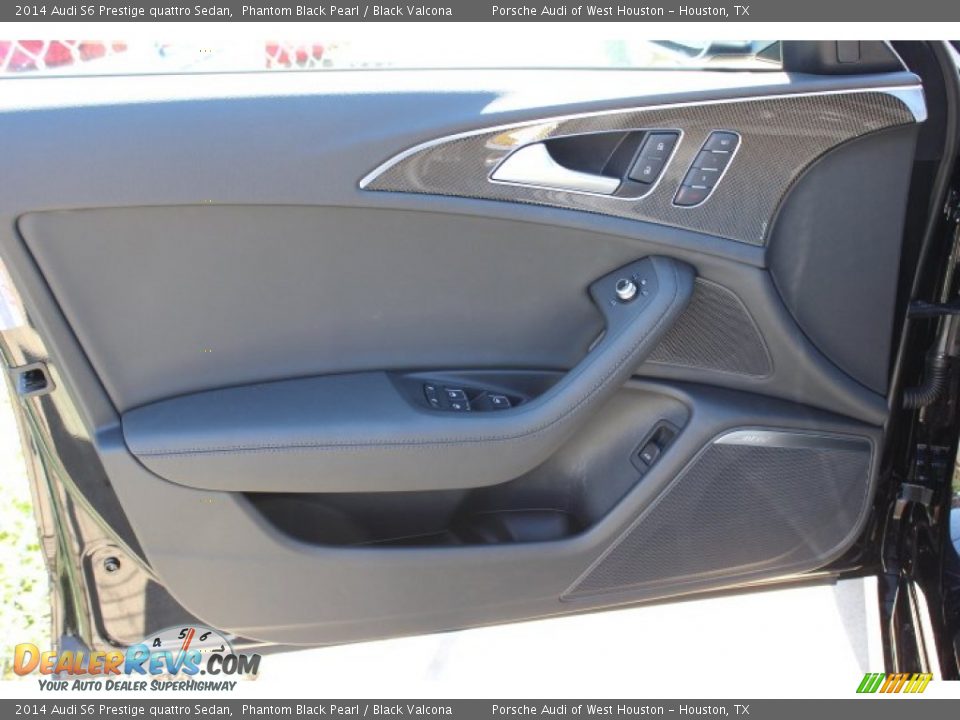 2014 Audi S6 Prestige quattro Sedan Phantom Black Pearl / Black Valcona Photo #9