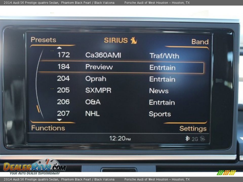 2014 Audi S6 Prestige quattro Sedan Phantom Black Pearl / Black Valcona Photo #21