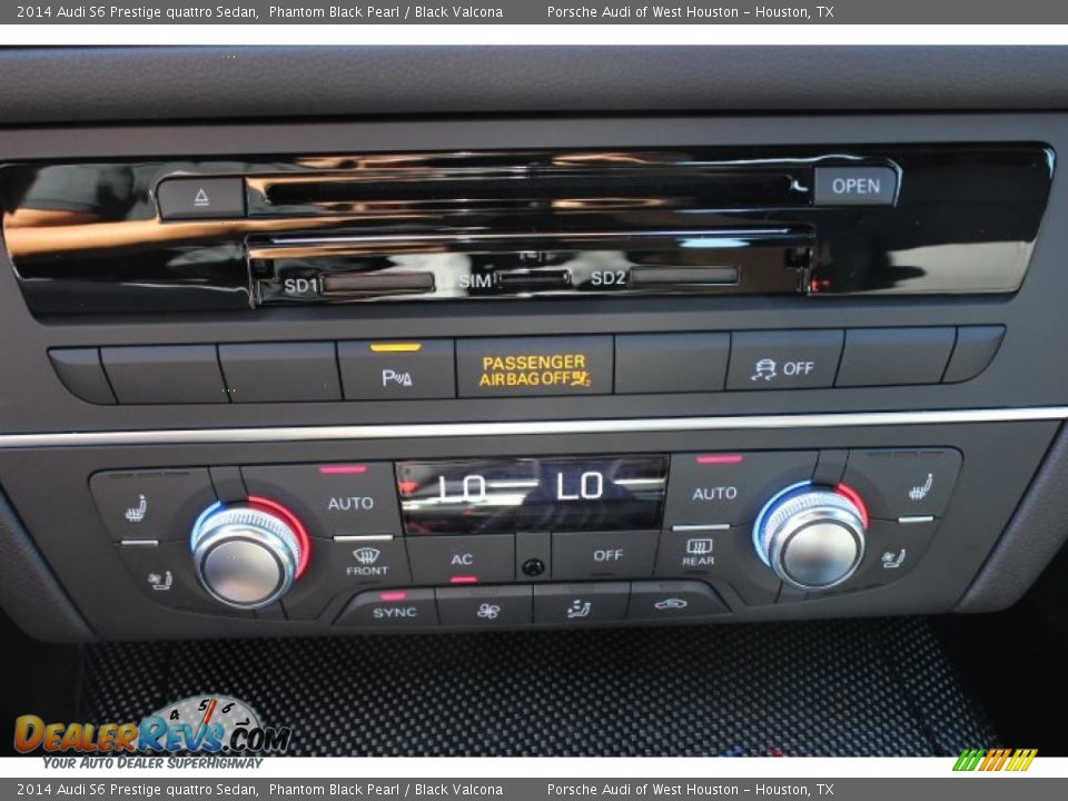 2014 Audi S6 Prestige quattro Sedan Phantom Black Pearl / Black Valcona Photo #23