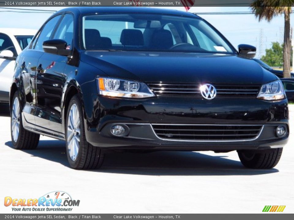 2014 Volkswagen Jetta SEL Sedan Black / Titan Black Photo #1