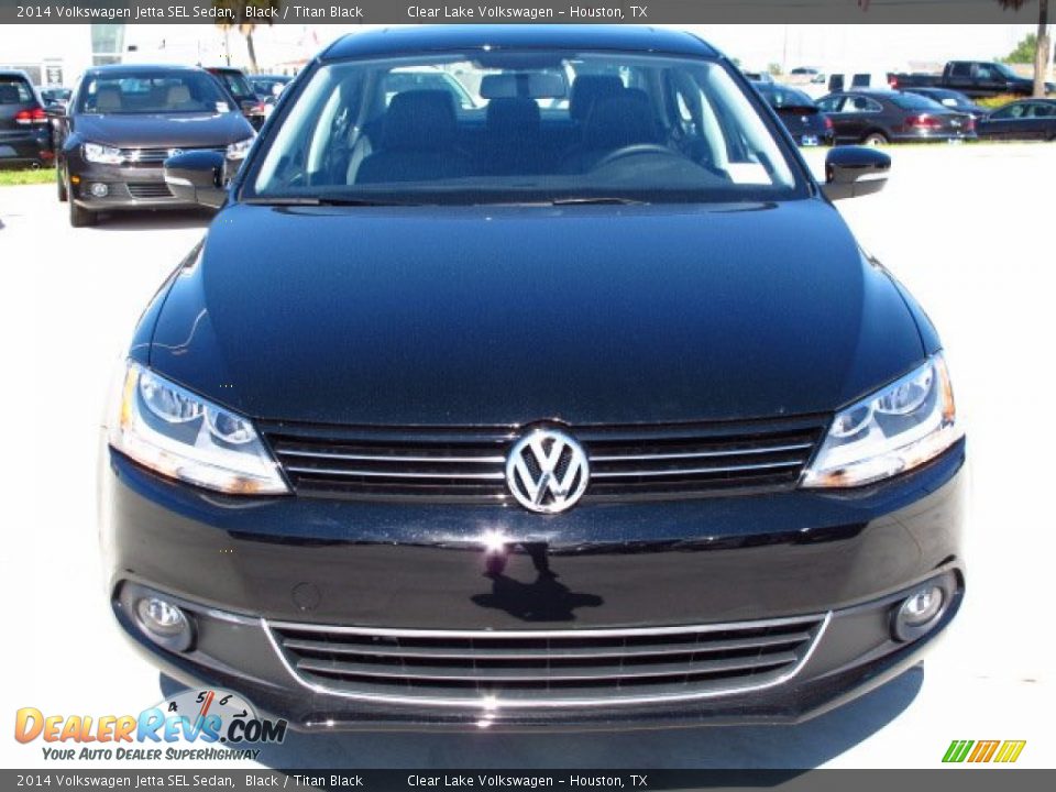 2014 Volkswagen Jetta SEL Sedan Black / Titan Black Photo #2