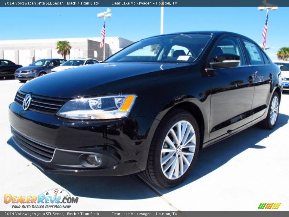 2014 Volkswagen Jetta SEL Sedan Black / Titan Black Photo #3