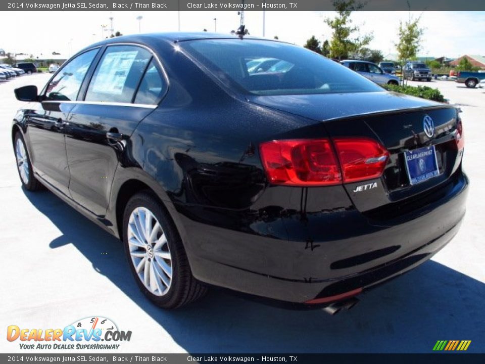 2014 Volkswagen Jetta SEL Sedan Black / Titan Black Photo #4