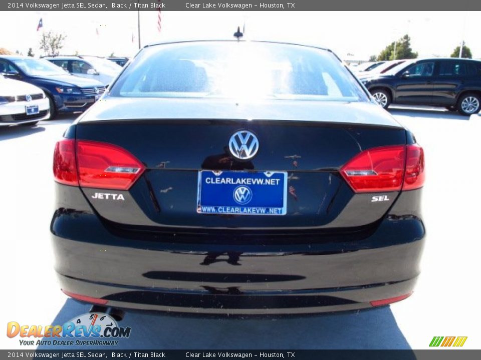 2014 Volkswagen Jetta SEL Sedan Black / Titan Black Photo #5