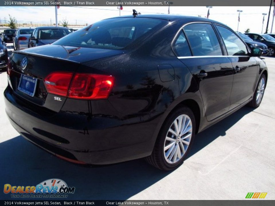 2014 Volkswagen Jetta SEL Sedan Black / Titan Black Photo #6