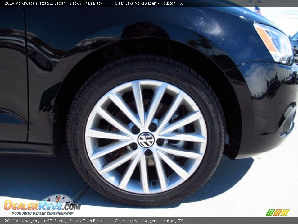 2014 Volkswagen Jetta SEL Sedan Black / Titan Black Photo #7