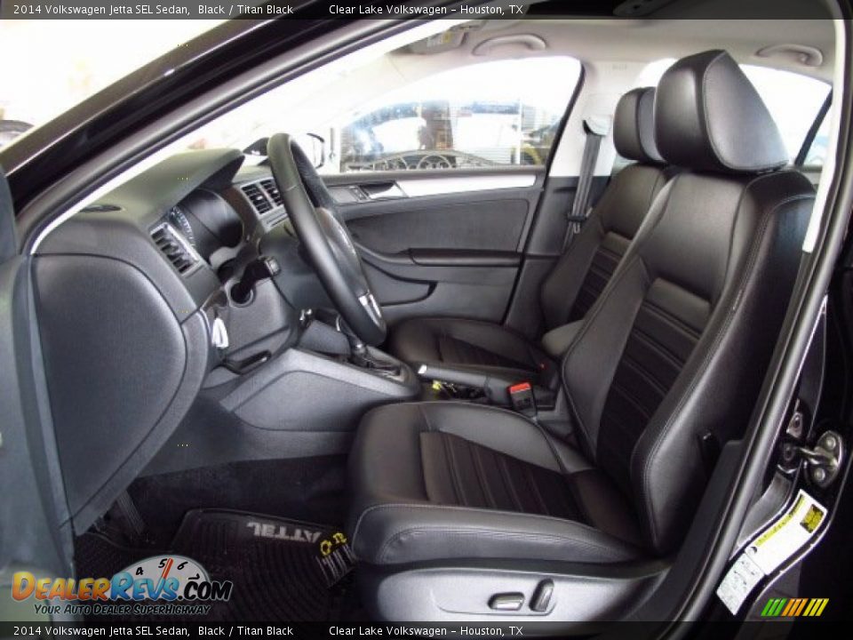 2014 Volkswagen Jetta SEL Sedan Black / Titan Black Photo #11