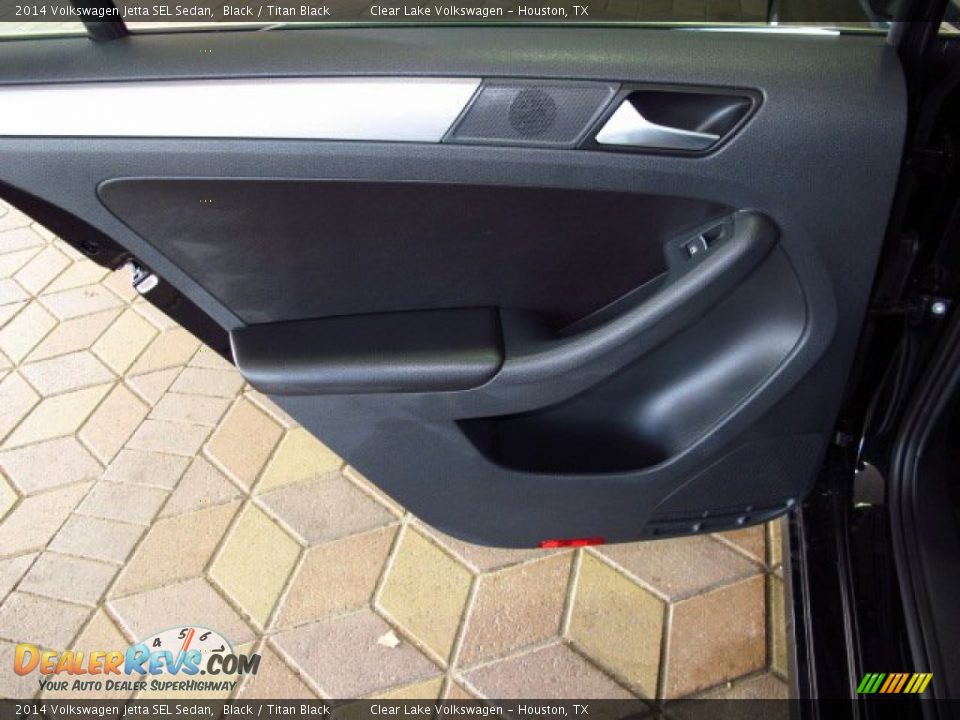 2014 Volkswagen Jetta SEL Sedan Black / Titan Black Photo #12