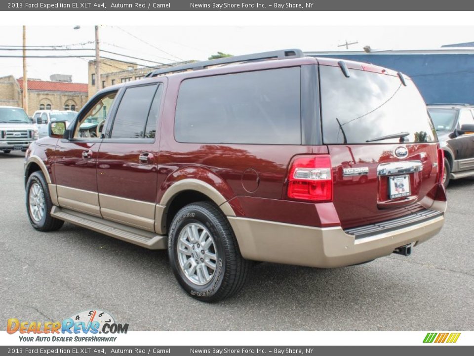 2013 Ford Expedition EL XLT 4x4 Autumn Red / Camel Photo #4