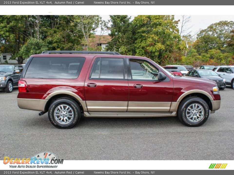 2013 Ford Expedition EL XLT 4x4 Autumn Red / Camel Photo #7