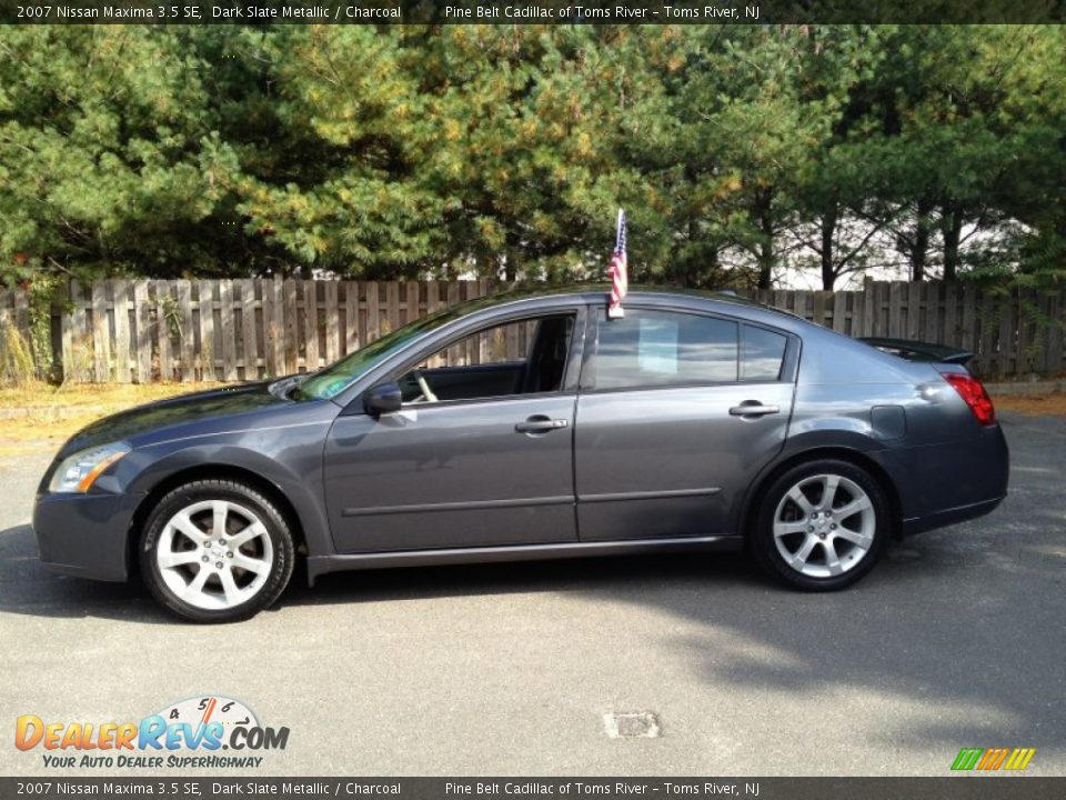 2007 Nissan Maxima 3.5 SE Dark Slate Metallic / Charcoal Photo #4