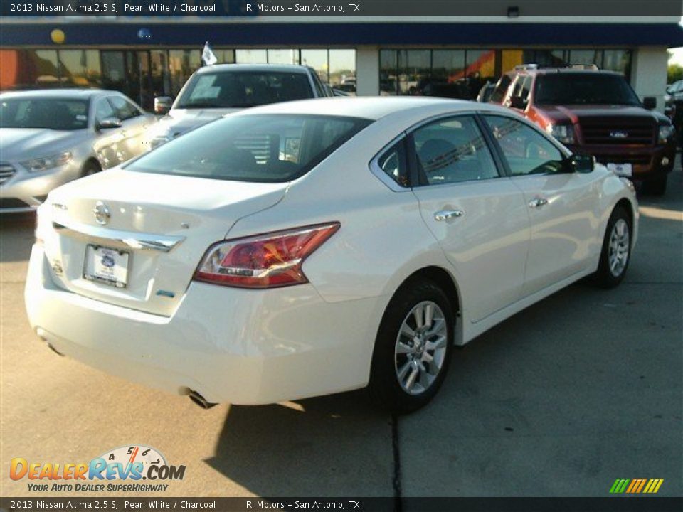2013 Nissan Altima 2.5 S Pearl White / Charcoal Photo #5