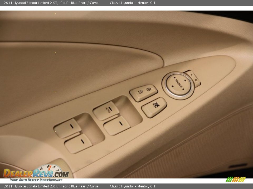 2011 Hyundai Sonata Limited 2.0T Pacific Blue Pearl / Camel Photo #5