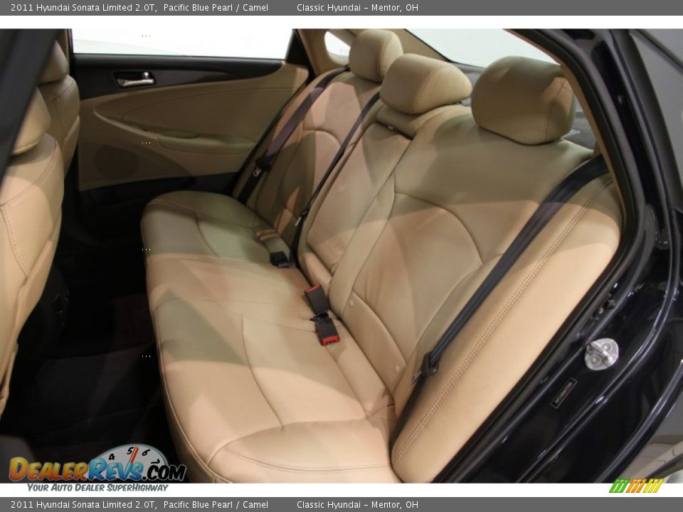 2011 Hyundai Sonata Limited 2.0T Pacific Blue Pearl / Camel Photo #15