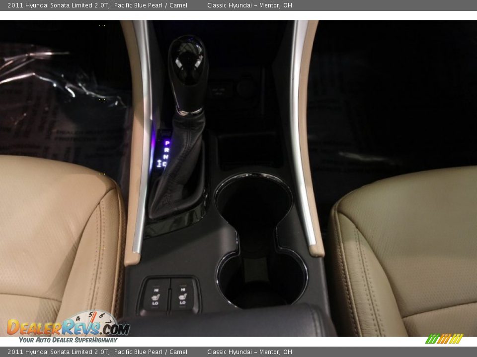 2011 Hyundai Sonata Limited 2.0T Pacific Blue Pearl / Camel Photo #17