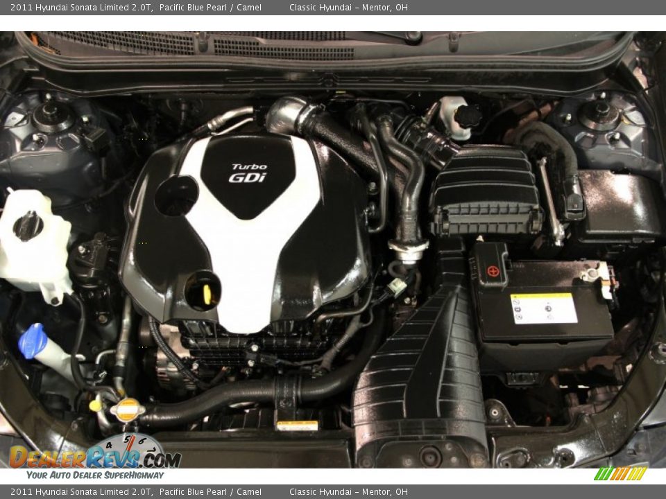 2011 Hyundai Sonata Limited 2.0T Pacific Blue Pearl / Camel Photo #19