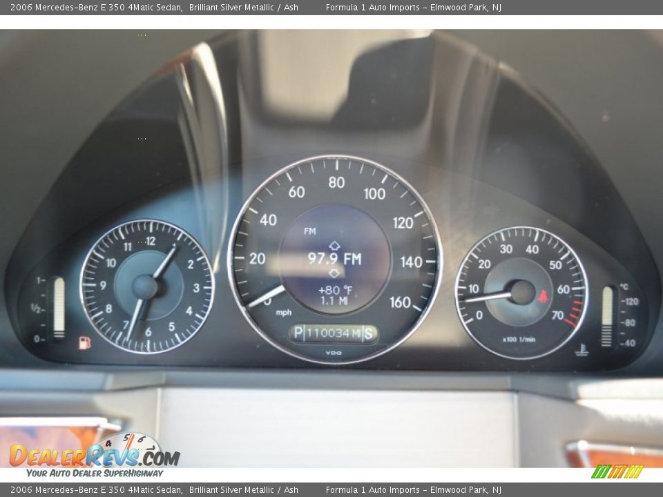 2006 Mercedes-Benz E 350 4Matic Sedan Brilliant Silver Metallic / Ash Photo #11