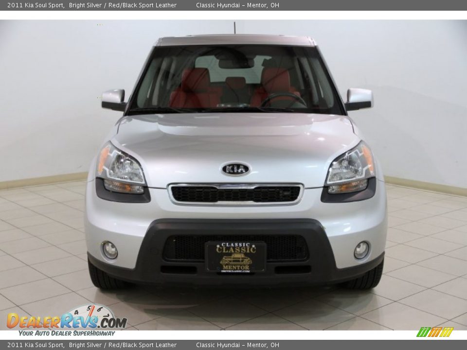 2011 Kia Soul Sport Bright Silver / Red/Black Sport Leather Photo #2