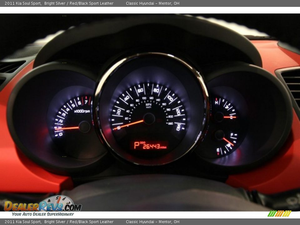 2011 Kia Soul Sport Bright Silver / Red/Black Sport Leather Photo #11