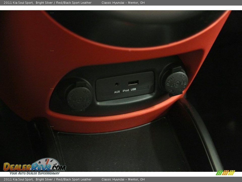 2011 Kia Soul Sport Bright Silver / Red/Black Sport Leather Photo #18
