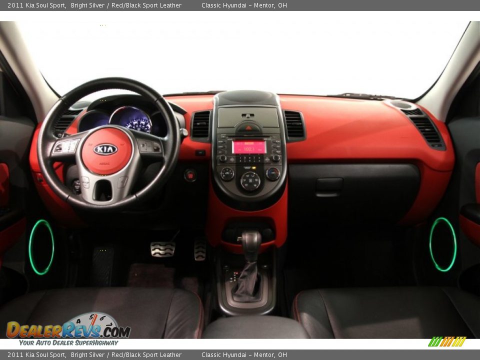 2011 Kia Soul Sport Bright Silver / Red/Black Sport Leather Photo #29
