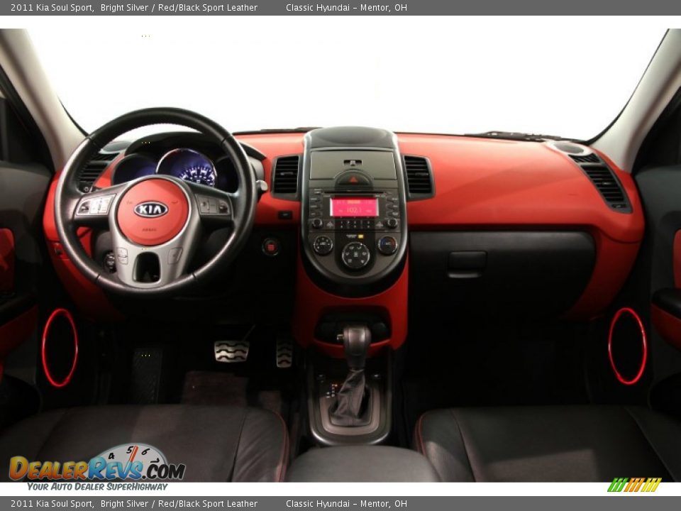 2011 Kia Soul Sport Bright Silver / Red/Black Sport Leather Photo #30