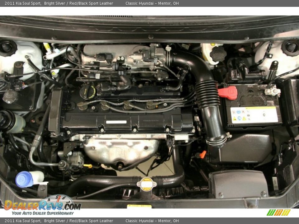 2011 Kia Soul Sport Bright Silver / Red/Black Sport Leather Photo #34