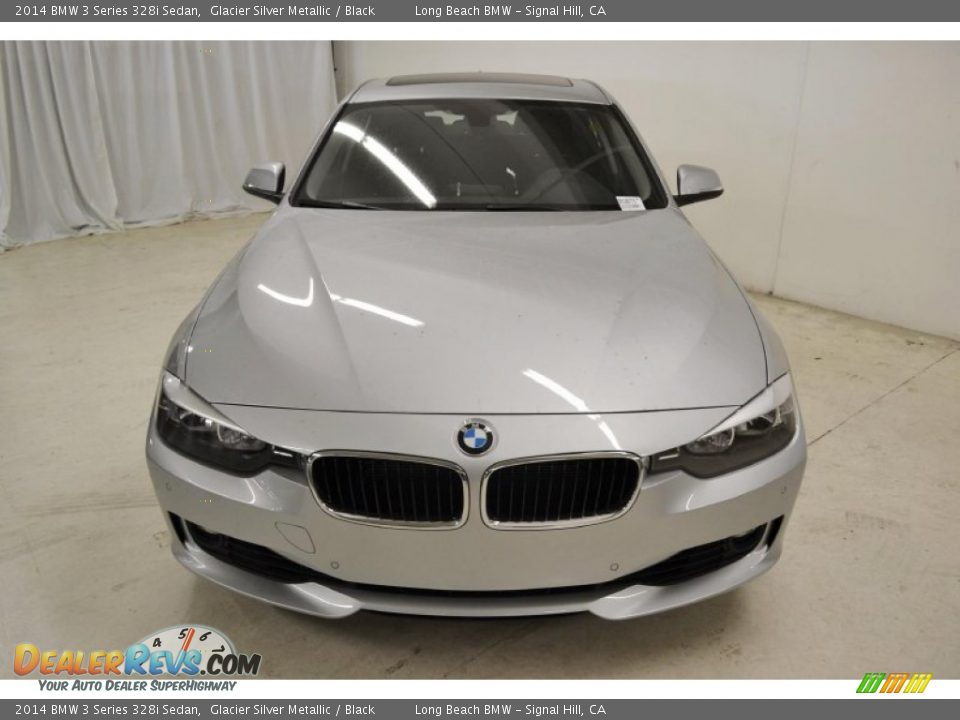 2014 BMW 3 Series 328i Sedan Glacier Silver Metallic / Black Photo #4
