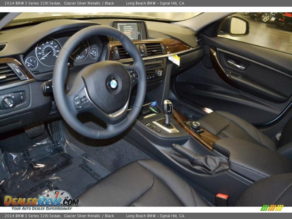 Black Interior - 2014 BMW 3 Series 328i Sedan Photo #6