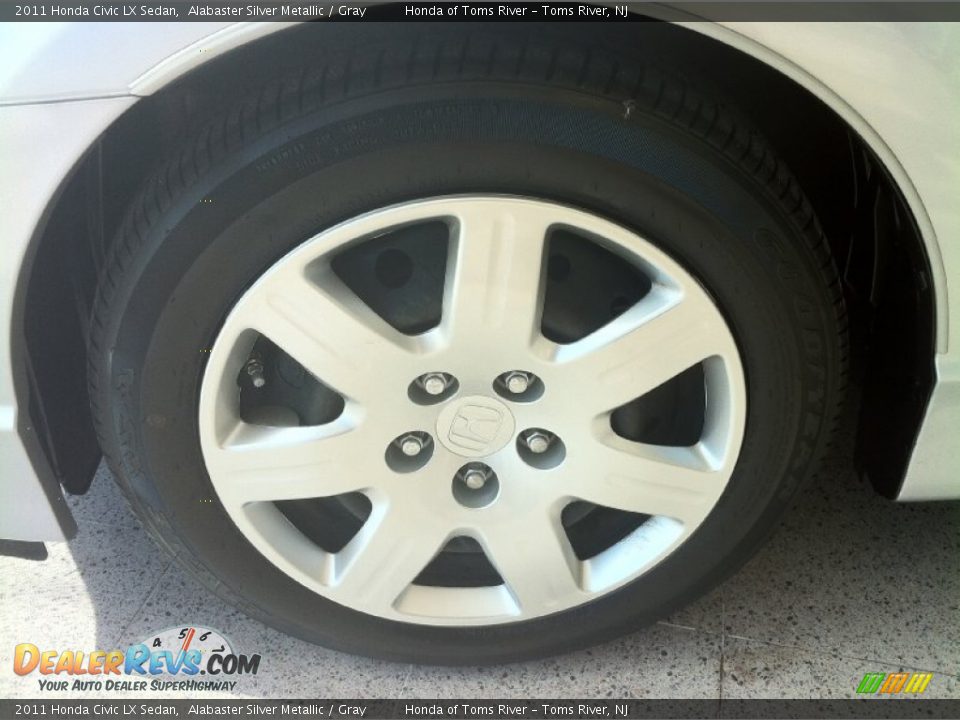 2011 Honda Civic LX Sedan Alabaster Silver Metallic / Gray Photo #3