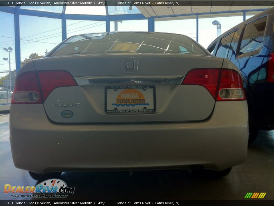 2011 Honda Civic LX Sedan Alabaster Silver Metallic / Gray Photo #6