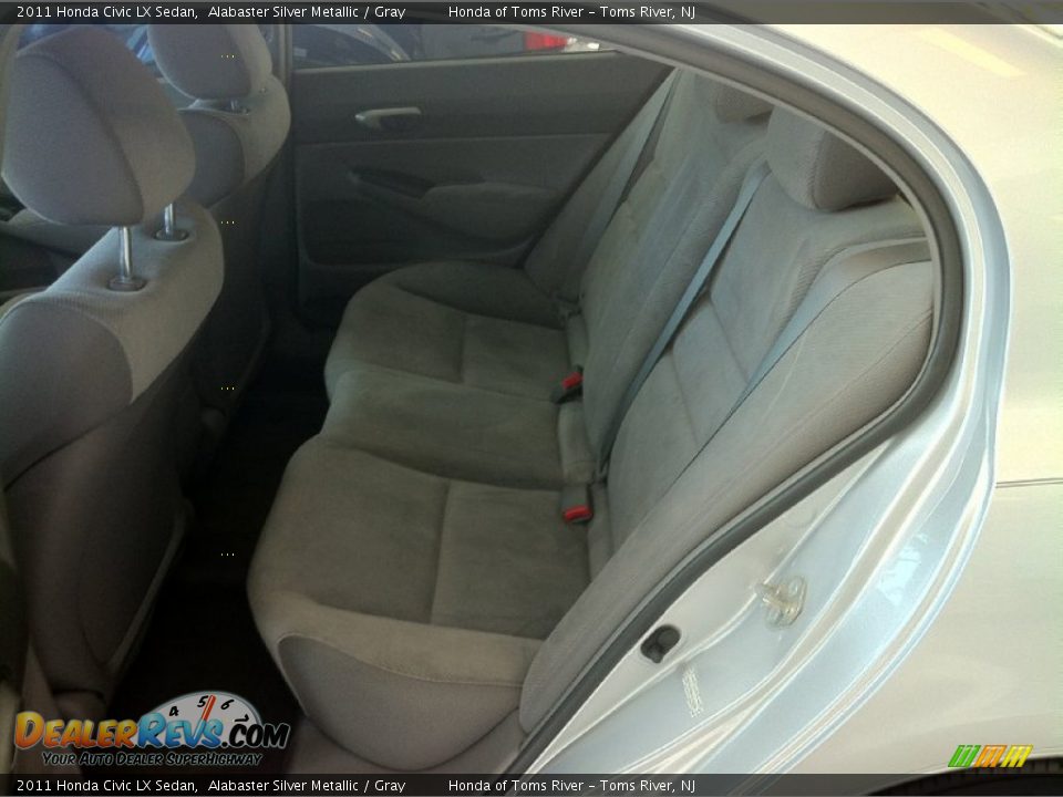 2011 Honda Civic LX Sedan Alabaster Silver Metallic / Gray Photo #7