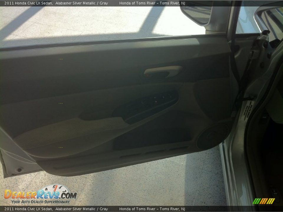 2011 Honda Civic LX Sedan Alabaster Silver Metallic / Gray Photo #8