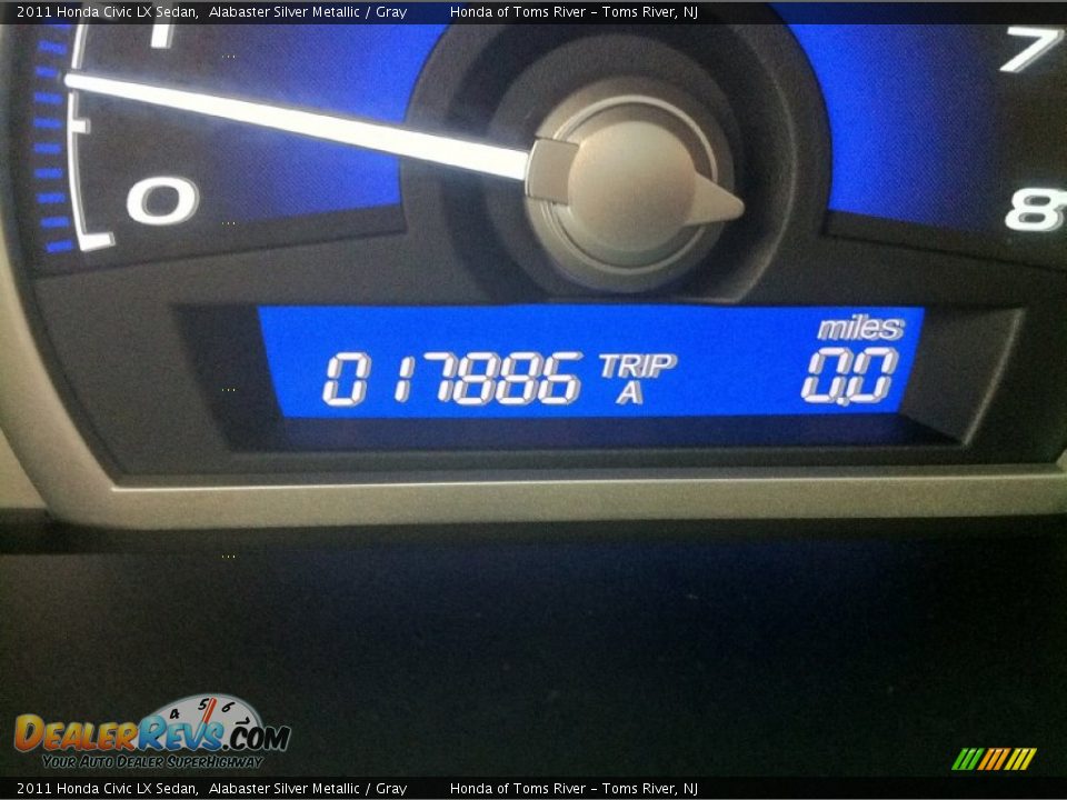 2011 Honda Civic LX Sedan Alabaster Silver Metallic / Gray Photo #14