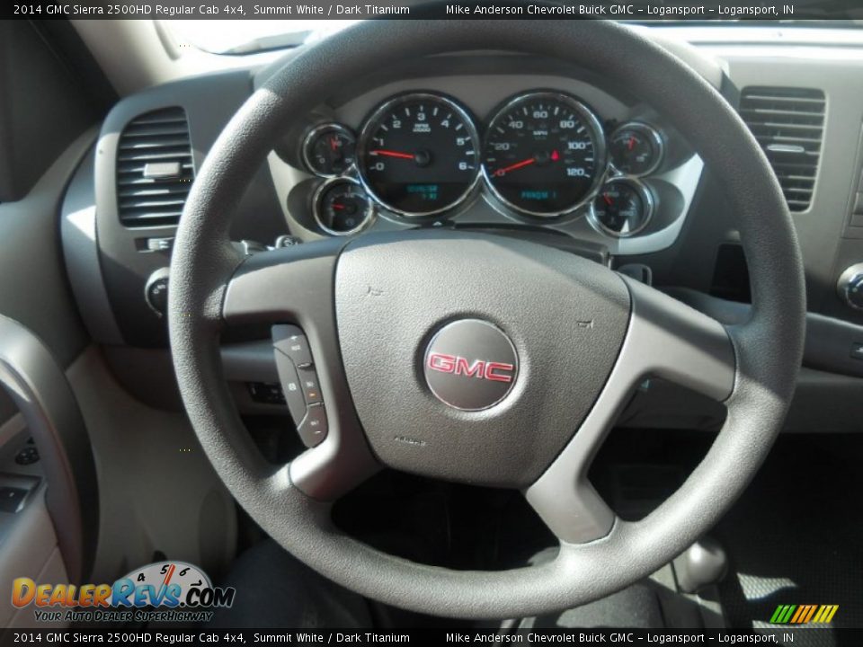 2014 GMC Sierra 2500HD Regular Cab 4x4 Steering Wheel Photo #6