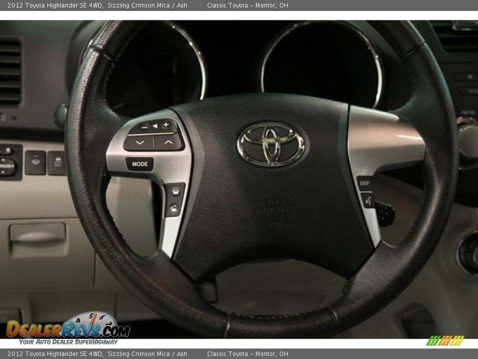 2012 Toyota Highlander SE 4WD Sizzling Crimson Mica / Ash Photo #8