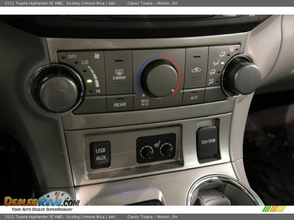 2012 Toyota Highlander SE 4WD Sizzling Crimson Mica / Ash Photo #11