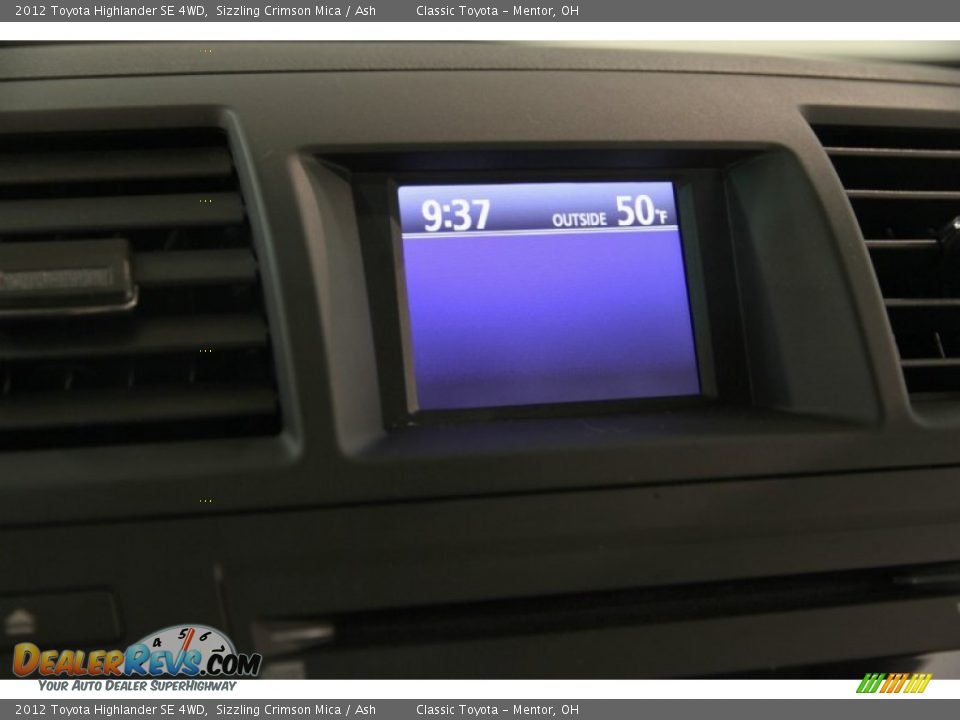 2012 Toyota Highlander SE 4WD Sizzling Crimson Mica / Ash Photo #12