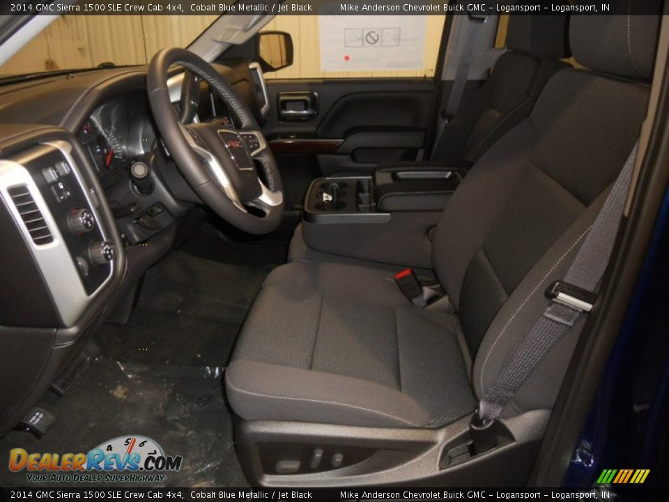 2014 GMC Sierra 1500 SLE Crew Cab 4x4 Cobalt Blue Metallic / Jet Black Photo #6