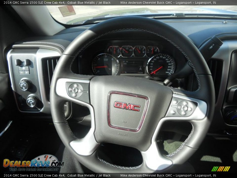 2014 GMC Sierra 1500 SLE Crew Cab 4x4 Cobalt Blue Metallic / Jet Black Photo #8