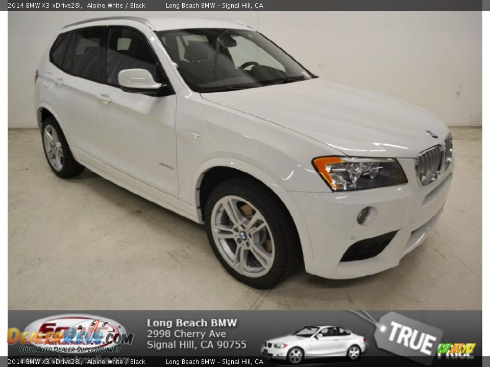 2014 BMW X3 xDrive28i Alpine White / Black Photo #1