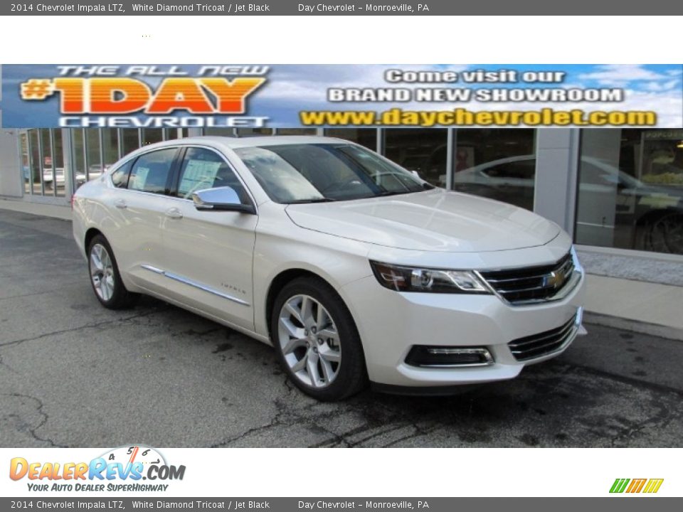 2014 Chevrolet Impala LTZ White Diamond Tricoat / Jet Black Photo #1
