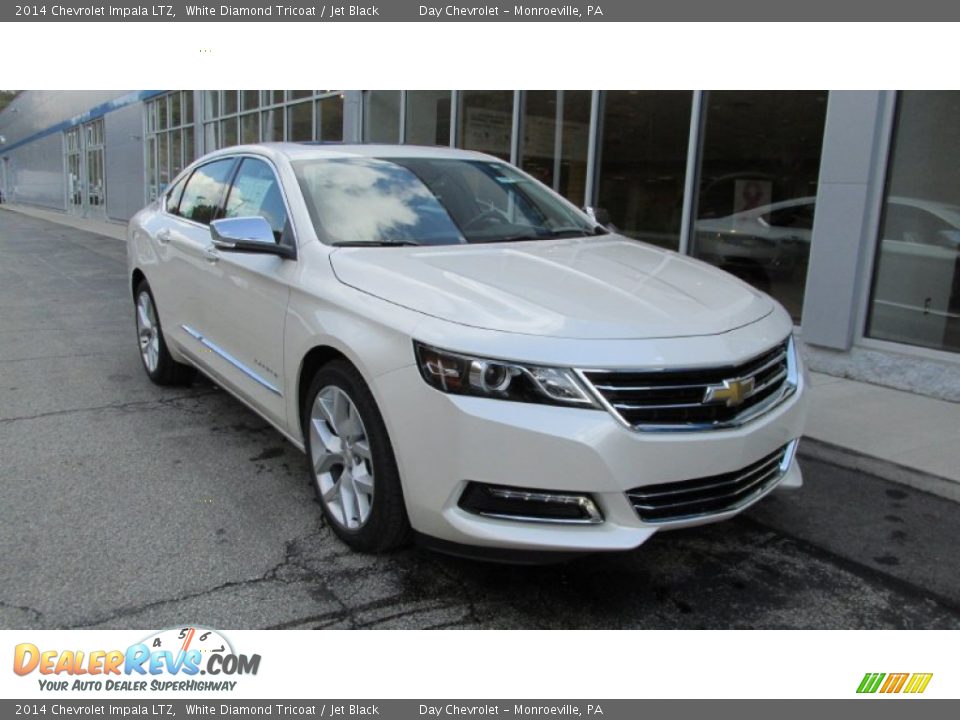 2014 Chevrolet Impala LTZ White Diamond Tricoat / Jet Black Photo #9