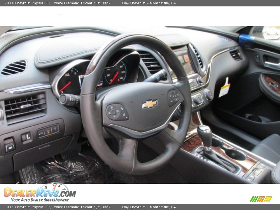 2014 Chevrolet Impala LTZ White Diamond Tricoat / Jet Black Photo #14
