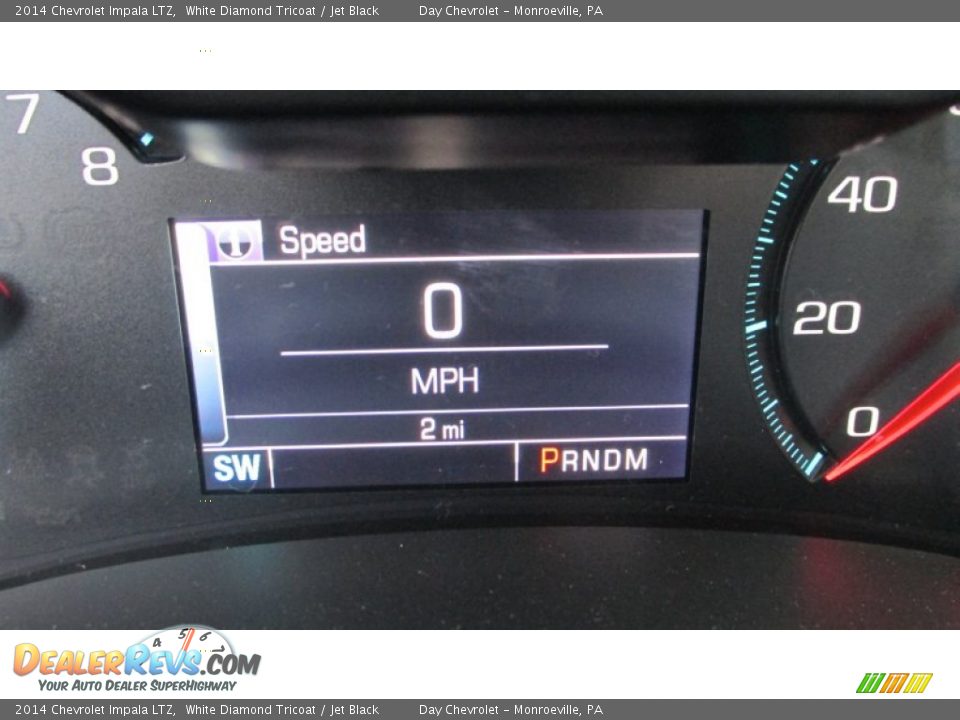 2014 Chevrolet Impala LTZ White Diamond Tricoat / Jet Black Photo #20