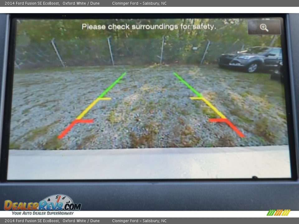 2014 Ford Fusion SE EcoBoost Oxford White / Dune Photo #12