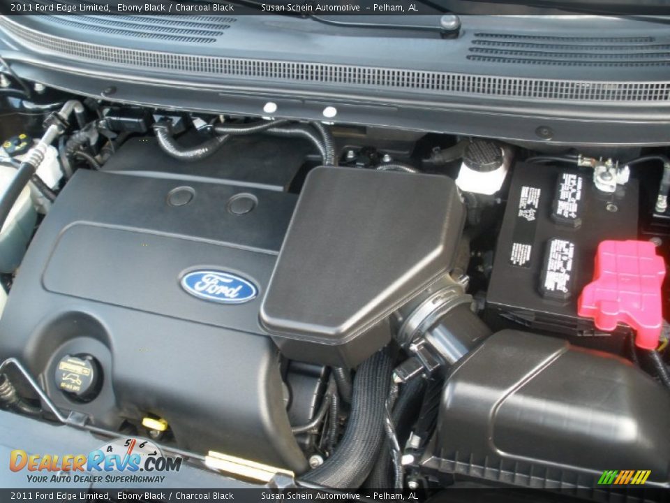 2011 Ford Edge Limited Ebony Black / Charcoal Black Photo #13