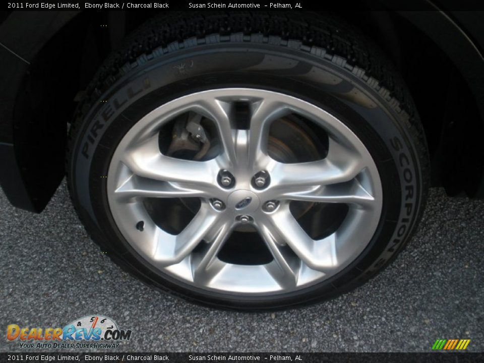 2011 Ford Edge Limited Ebony Black / Charcoal Black Photo #16